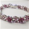 Image 1 : SILVER RUBY BRACELET(~LENGTH 7INCHES)