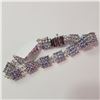 Image 1 : SILVER TANZANITE  BRACELET(~LENGTH 7INCHES)