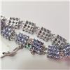 Image 3 : SILVER TANZANITE  BRACELET(~LENGTH 7INCHES)