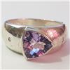 Image 1 : SILVER AMETHYST  RING (~SIZE 7.5)(~WEIGHT 5.28G)