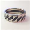 Image 2 : SILVER MEN'S  RING (~SIZE 11)(~WEIGHT 8.7G)