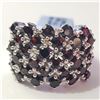 SILVER RED GARNET(4.5CT)  RING (~SIZE 9)