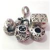 Image 1 : SILVER PACK OF 5 PANDORA STYLE BEADS