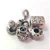 Image 2 : SILVER PACK OF 5 PANDORA STYLE BEADS