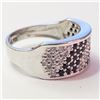 Image 2 : SILVER CUBIC ZIRCONIA RING (SIZE 7)(WEIGHT 4.04G)