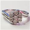 Image 1 : SILVER 7 DIAMONDS  RING (~SIZE 7)(~WEIGHT 3.79G)