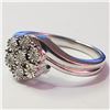 Image 3 : SILVER 7 DIAMONDS  RING (~SIZE 7)(~WEIGHT 3.79G)