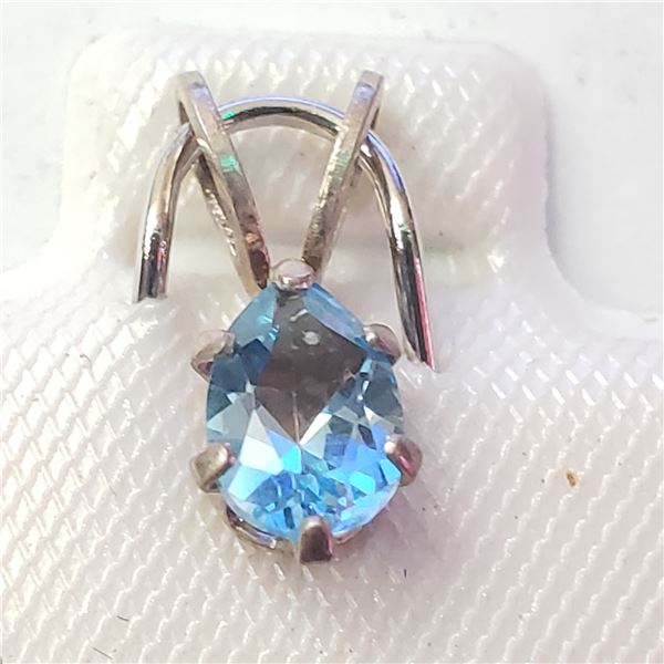 SILVER BLUE TOPAZ  PENDANT