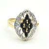 Image 1 : GOLD PLATED SILVER BLUE SAPPHIRE WHITE TOPAZ