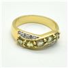 Image 1 : GOLD PLATED SILVER GREEN SAPPHIRE WHITE TOPAZ