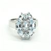 Image 1 : SILVER BLUE TOPAZ(2.7CT) RHODIUM PLATED RING