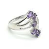 Image 2 : SILVER AMETHYST(1.8CT) RHODIUM PLATED RING