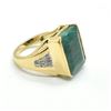 Image 2 : GOLD PLATED SILVER EMERALD(8.4CT) GOLD RHODIUM