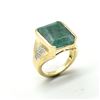 Image 3 : GOLD PLATED SILVER EMERALD(8.4CT) GOLD RHODIUM