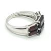 Image 2 : SILVER GARNET(3.8CT) RHODIUM PLATED RING (SIZE 6)