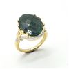 Image 3 : GOLD PLATED SILVER EMERALD(9.2CT) GOLD RHODIUM