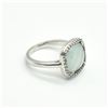 Image 2 : SILVER CHALCEDONY CZ(3.05CT) RHODIUM PLATED