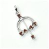 Image 2 : SILVER GARNET(0.85CT) HAND MADE PENDANT