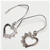 Image 2 : SILVER DIAMOND EARRINGS