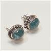 Image 2 : SILVER GEMSTONE  EARRINGS (~WEIGHT 3.57G)