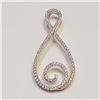 Image 1 : SILVER CUBIC ZIRCONIA PENDANT(~WEIGHT 3G)