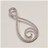 Image 2 : SILVER CUBIC ZIRCONIA PENDANT(~WEIGHT 3G)