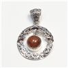 Image 1 : SILVER GEMSTONE  PENDANT (~WEIGHT 4.67G)