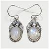 SILVER MOONSTONE EARRINGS (~WEIGHT 3.7G)