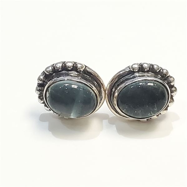 SILVER GEMSTONE EARRINGS(~WEIGHT 3.53G)