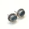 Image 2 : SILVER GEMSTONE EARRINGS(~WEIGHT 3.53G)