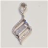 Image 1 : SILVER CUBIC ZIRCONIA  PENDANT (~WEIGHT 5.31G)