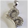 Image 1 : SILVER CUBIC ZIRCONIA PENDANT (~WEIGHT 3G)