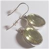 Image 2 : SILVER LEMON QUARTZ EARRINGS (~WEIGHT 8.24G)