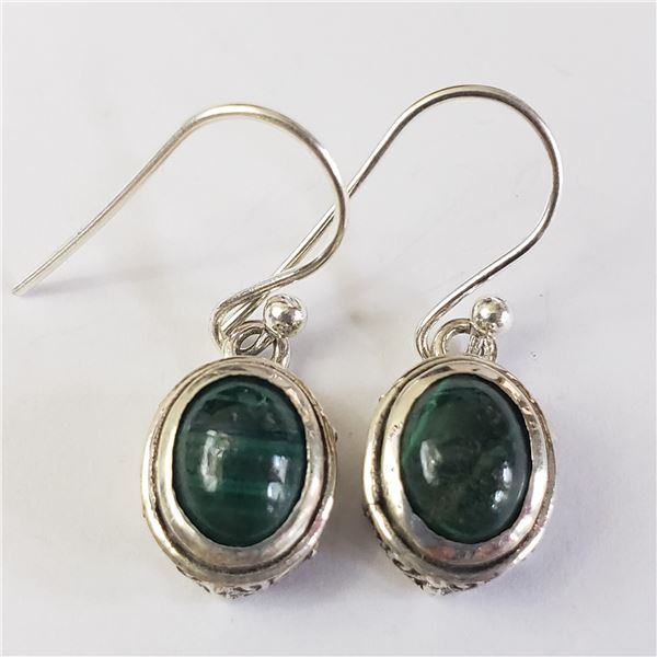 SILVER GEMSTONE EARRINGS (~WEIGHT 4.92G)