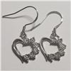 Image 2 : SILVER DIAMOND EARRINGS