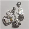 Image 2 : SILVER PACK OF 5 PANDORA STYLE BEADS