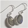 Image 1 : SILVER LABRADORITE EARRINGS