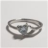 Image 2 : SILVER BLUE TOPAZ RING (~SIZE 7)