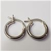 Image 1 : SILVER SMALL HOOP EARRINGS