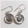 Image 2 : SILVER LABRADORITE EARRINGS (~WEIGHT 3.52G)