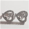 Image 1 : SILVER CUBIC ZIRCONIA EARRINGS (~WEIGHT 3.41G)