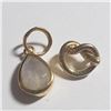 Image 1 : SILVER GOLD PLATED MOONSTONE LOTS OF 2 PENDANT