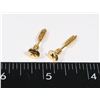Image 1 : NEW GOLD TONE SCREW EARRINGS