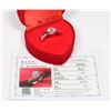 Image 1 : LADIES CERTIFIED STERLING SILVER 0.75 CT ZIRCON