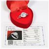 LADIES CERTIFIED STERLING SILVER 2 CT ZIRCON IN