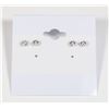 Image 1 : 2 PAIR 3 MM ZIRCON EARRINGS