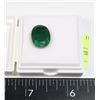 Image 1 : 9.41 CT OVAL SHAPED EMERALD COLOR ENHANCED