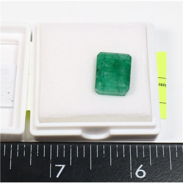 10.17 CT EMERALD CUT SHAPED EMERALD COLOR