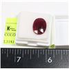 Image 1 : 9.40 CT OVAL SHAPED RUBY COLOR ENHANCED