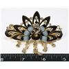 Image 1 : NEW RHINESTONE SWAN FRENCH CLIP